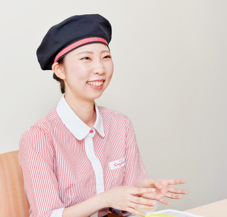 どんなに忙しいときも笑顔で