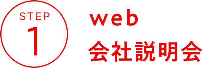 STEP1　web会社説明会