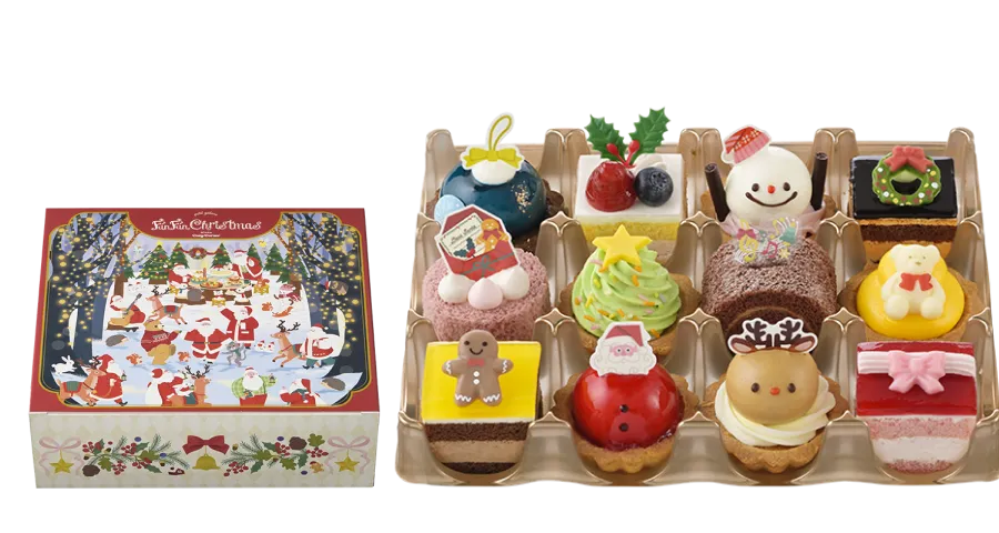 サンタさんと森の仲間たち（12個入）