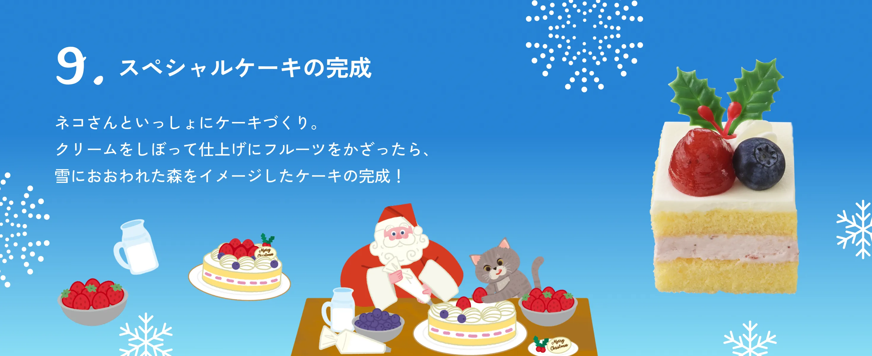 スペシャルケーキの完成